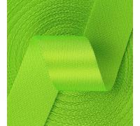 OXOLAMRIN Cinghia in nylon, Cinturino in nylon da 5 iarde largo 25 mm multicolore(Fluorescent Green)