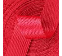OXOLAMRIN Cinghia in nylon, Cinturino in nylon da 5 iarde largo 25 mm multicolore(Red)