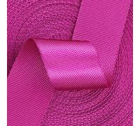 OXOLAMRIN Cinghia in nylon, Cinturino in nylon da 5 iarde largo 25 mm multicolore(Rose Red)