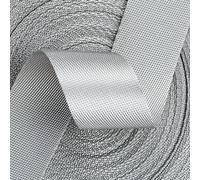 OXOLAMRIN Cinghia in nylon, Cinturino in nylon da 5 iarde largo 25 mm multicolore(Silver Grey)