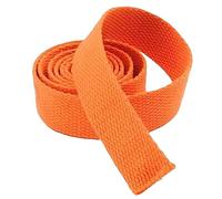 OXOLAMRIN Cinghia in nylon, Fettuccia in cotone e nastro in twill multicolore di larghezze multiple for sedie imbottite con cinghie for borse(Orange,38 mm)