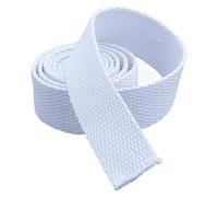 OXOLAMRIN Cinghia in nylon, Fettuccia in cotone e nastro in twill multicolore di larghezze multiple for sedie imbottite con cinghie for borse(White,38 mm)