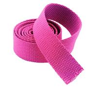 OXOLAMRIN Cinghia in nylon, Fettuccia in cotone e nastro in twill multicolore di larghezze multiple for sedie imbottite con cinghie for borse(Rose Red,25 mm)