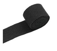 OXOLAMRIN Cinghia in nylon, Fettuccia in cotone poliestere multicolore 30-32 mm larghezza 5 metri for borse(Black)