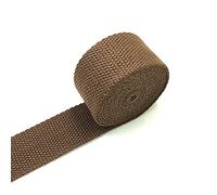 OXOLAMRIN Cinghia in nylon, Fettuccia in cotone poliestere multicolore 30-32 mm larghezza 5 metri for borse(Brown)