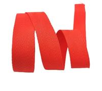OXOLAMRIN Cinghia in nylon, Nastro for tracolla in tela di cotone da 25 mm, 5 iarde, multicolore(Red)