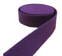 OXOLAMRIN Cinghia in nylon, Nastro in tela di cotone multicolore, larghezza 32 mm, lunghezza 5 metri(Deep Purple)