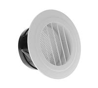 OXOLAMRIN Coperchio Rotondo in Metallo per la Presa d'Aria, 1 griglia di Estrazione della valvola di sfiato dell'Aria in ABS, Copertura di Ventilazione del Condotto del diffusore Rotondo(D)