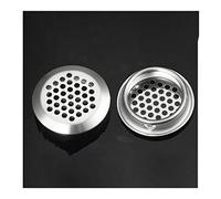 OXOLAMRIN Coperchio Rotondo in Metallo per la Presa d'Aria, Copertura di Ventilazione for griglia di Ventilazione in Acciaio Inox for Armadio Guardaroba, 10 Pezzi(Convex 53mm)