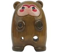OXOLAMRIN Ocarina in Ceramica Cotta, Modello di Ocarina, Strumento Creativo 12 Forme di Animali dello Zodiaco, principiante 6 Fori Flauto Contralto C Strumento, Confezione Regalo/Decorazione(Monkey)