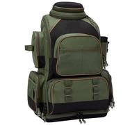 OXOLAMRIN Scatole per attrezzi da pesca, Zaino da pesca con copertura antipioggia multicolore 18,1x11,8x23,6 pollici(Green)