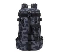OXOLAMRIN Scatole per attrezzi da pesca, Zaino porta-attrezzi da pesca con separazione tra asciutto e bagnato multicolore 21x18x43cm for escursionismo campeggio(Black Gray)