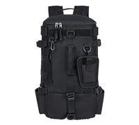 OXOLAMRIN Scatole per attrezzi da pesca, Zaino porta-attrezzi da pesca con separazione tra asciutto e bagnato multicolore 21x18x43cm for escursionismo campeggio(Black)