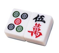 OXOLAMRIN Set di Mahjong Cinesi,Gioco di Mahjong da Viaggio, mAh Jong 144 Giochi Tradizionali Cinesi di Mahjong Adatti a Viaggi e riunioni(46mm)