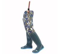 OXOLAMRIN Stivali da pesca, Stivali da pesca con fodera in pelliccia sintetica verde for uomo e donna, taglie 4,5-9,5(4.5)