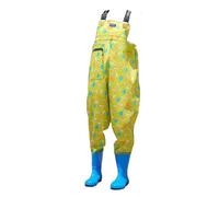 OXOLAMRIN Stivali da pesca, Stivali da pesca impermeabili Hip Waders antiscivolo marrone verde giallo kaki blu taglie 4.5-6.5(Yellow,5)