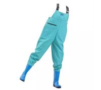 OXOLAMRIN Stivali da pesca, Stivali da pesca in PVC da donna, multicolore, taglie 4,5-6,5(Light Blue,6)