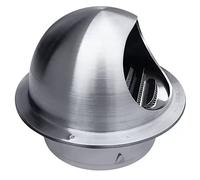 OXOLAMRIN Uscita di Parete Circolare in Acciaio Inossidabile Estrattore Esterno, Prese d'Aria, essiccatore di Ventilazione nell'intradosso, con Rete Integrata, Resistente alle intemperie(125mm/5in)