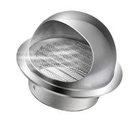 OXOLAMRIN Uscita di Parete Circolare in Acciaio Inossidabile Griglia di Scarico, Aria di Scarico con Rete schermante, Tappo di sfiato a Parete(160mm/6.3in)
