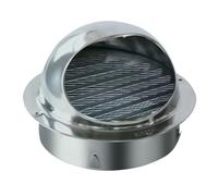 OXOLAMRIN Uscita di Parete Circolare in Acciaio Inossidabile Tappo di sfiato for asciugatrice a Parete, Presa d'Aria Rotonda nell'intradosso, con Rete schermante(160mm/6.3in)