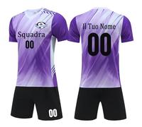 OXOQAQ Completo Calcio Personalizzabile per Adulti e Bambini, Maglie e Pantaloni, Maglie da Calcio Allenamento per Uomo, Set Divise Calcio