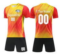 OXOQAQ Completo Calcio Personalizzabile per Adulti e Bambini, Maglie e Pantaloni, Maglie da Calcio Allenamento per Uomo, Set Divise Calcio