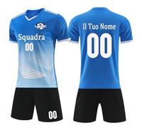 OXOQAQ Maglie da Calcio Personalizzabili per Adulti e Bambini, Maglie e Pantaloni, Magliette Calcio Allenamento per Il Calcio Maschile, Uomo Maglia Calcio Personalizzata
