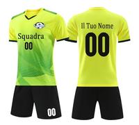 OXOQAQ Maglie da Calcio Personalizzabili per Adulti e Bambini, Maglie e Pantaloni, Magliette Calcio Allenamento per Il Calcio Maschile, Uomo Maglia Calcio Personalizzata