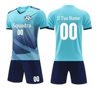 OXOQAQ Maglie da Calcio Personalizzabili per Adulti e Bambini, Maglie e Pantaloni, Magliette Calcio Allenamento per Il Calcio Maschile, Uomo Maglia Calcio Personalizzata