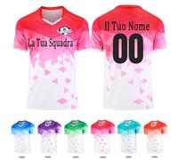 OXOQAQ Maglie da Calcio Personalizzare la Maglia Set Divise e Pantaloncini da Completo Calcio Taglie da Bambino e Adulto Maglie Calcio Personalizzabili