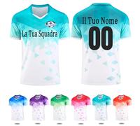 OXOQAQ Maglie da Calcio Personalizzare la Maglia Set Divise e Pantaloncini da Completo Calcio Taglie da Bambino e Adulto Maglie Calcio Personalizzabili