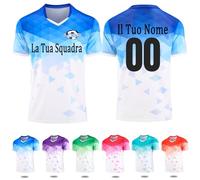 OXOQAQ Maglie da Calcio Personalizzare la Maglia Set Divise e Pantaloncini da Completo Calcio Taglie da Bambino e Adulto Maglie Calcio Personalizzabili
