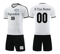 OXOQAQ Magliette Calcio Personalizzate con Nome Numero Logo della Squadra Magliette Calcio Personalizzabili