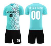 OXOQAQ Magliette Calcio Personalizzate con Nome Numero Logo della Squadra Magliette Calcio Personalizzabili