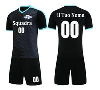 OXOQAQ Magliette Calcio Personalizzate con Nome Numero Logo della Squadra Magliette Calcio Personalizzabili