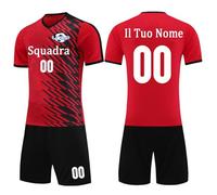 OXOQAQ Magliette Calcio Personalizzate con Nome Numero Logo della Squadra Magliette Calcio Personalizzabili