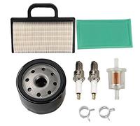 OxoxO 698754 273638 Air Filter 691035 Fuel Filter 696854 Oil Filter Spark Plug Compatibile con Briggs & Stratton Intek Extended Life Series V-Twin 18-26 HP Lawn Mower