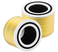 OxoxO Confezione da 2 filtri H13 True HEPA di ricambio compatibile con LEVOIT Core 300 Core 300S Core P350 Core 300-RAC Purificatore d'aria Sostituire Parte # Core 300-RF-PA (giallo)