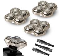 OXSITO Confezione da 3 testine di ricambio per rasoi Pitbulls Gold PRO, Silver PRO, Platinum PRO, Butterfly Kiss Pro, Butterfly Kiss Pro, 4 testine galleggianti per una rasatura veloce, precisa e