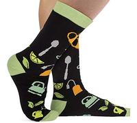 Oxtxuzdm 1 paio di calzini divertenti in cotone con scritta "If You Can Read This Socks", per uomo e donna, Tè verde#, Taglia unica