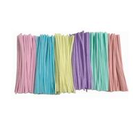 Oxtxuzdm 100 pezzi colorati fuzzy stick morbido tubo pulitori ciniglia steli piegare bastone forniture artistiche per aula progetti artistici
