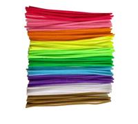Oxtxuzdm 100 pezzi colorati fuzzy stick morbido tubo pulitori ciniglia steli piegare bastone forniture artistiche per aula progetti artistici