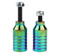 Oxtxuzdm 2 lotti versatili scooter pioli e assi leghe acrobazie piede adulto per uso versatile piolo antiscivolo