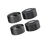 Oxtxuzdm 4 piedini in lega di alluminio ad alta resistenza per isolamento acustico con cuscinetto in gomma altezza per configurazioni doganali piedini protettivi