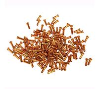 Oxtxuzdm 8 colori 60 pezzi estremità del cavo crimpare bici tappi terminali del cavo di metallo strada mountain bike punte del freno Shifter 60 pezzi per ogni colore Bike Spoke capezzoli bicicletta