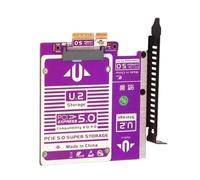 Oxtxuzdm Adattatore multi-drive PCIe 5.0 4X U.2 con design di inserimento verticale e termico migliorato