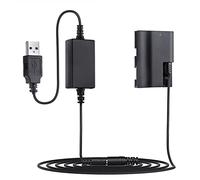 Oxtxuzdm Alimentatore da USB a E6 da 5 V per LP ACK- Batteria per fotocamera 5D Mark II III 5D2 5D3 6D 7D 60D 60D 70D 80D Accessori per telecamere di sicurezza