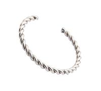 Oxtxuzdm Alla moda Moderno Spirale Gemelli Argento Posato Comodo Indossare Gioielli Con Finitura Ad Alta Forza Eleganti Abiti Alla Moda Spirali Twist Bracciale, Taglia unica, come descritto