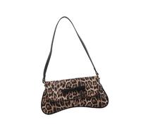 Oxtxuzdm Borsa a tracolla con stampa leopardata per donna borsa alla moda borsa alla moda ascella semplice ascella shopping stampa leopardo spalla per le donne adorabili fiocchi ascella borsa alla