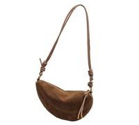 Oxtxuzdm Borsa a tracolla di grande capacità per le donne messaggeri retrò pendolarismo in pelle PU spalla donna gnocchi retro spalla grande capacità Crossbody per tutti i giorni, Marrone, One Size